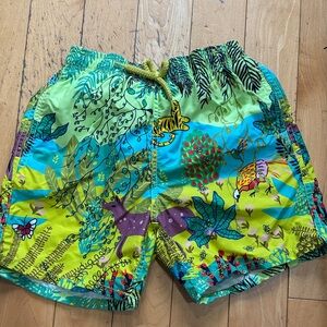 Vilebrequin Colorful Jungle Print Swim Shorts size 14